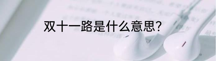 双十一路是什么意思？