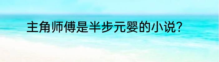主角师傅是半步元婴的小说？
