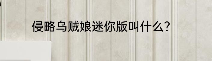 侵略乌贼娘迷你版叫什么？