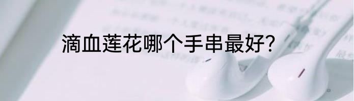 滴血莲花哪个手串最好？