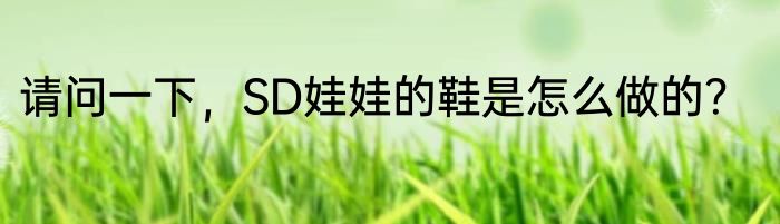 请问一下，SD娃娃的鞋是怎么做的？