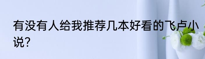 有没有人给我推荐几本好看的飞卢小说？