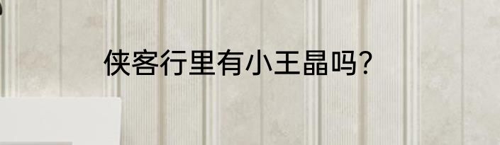 侠客行里有小王晶吗？