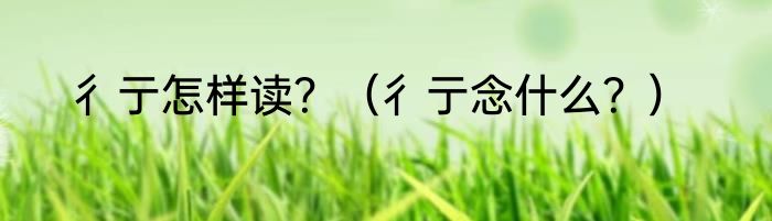 彳亍怎样读？（彳亍念什么？）