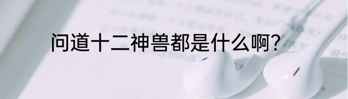 问道十二神兽都是什么啊？
