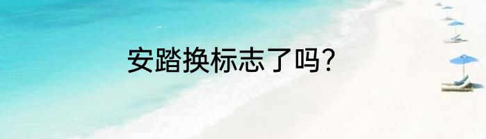 安踏换标志了吗？
