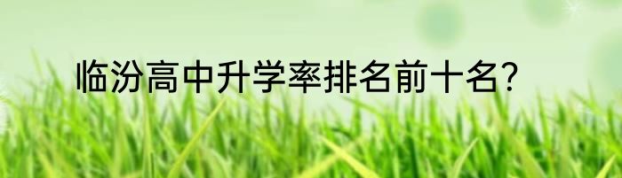 临汾高中升学率排名前十名？