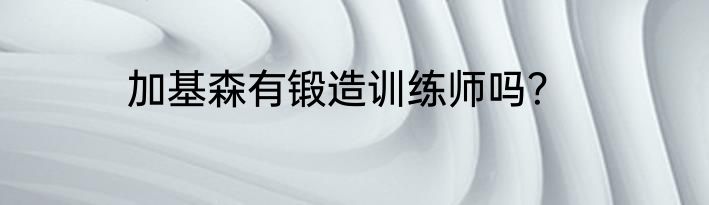 加基森有锻造训练师吗？