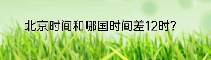 北京时间和哪国时间差12时？