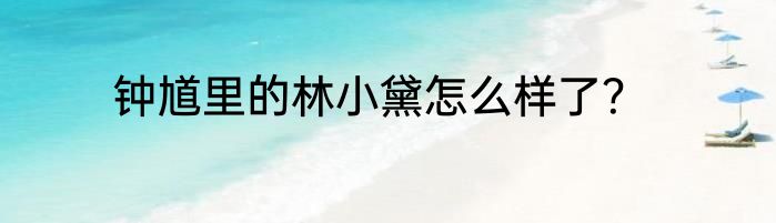 钟馗里的林小黛怎么样了？