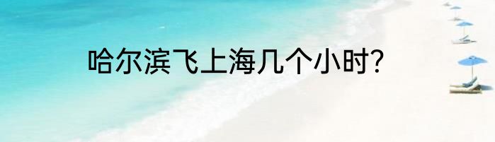 哈尔滨飞上海几个小时？