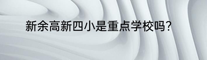新余高新四小是重点学校吗？