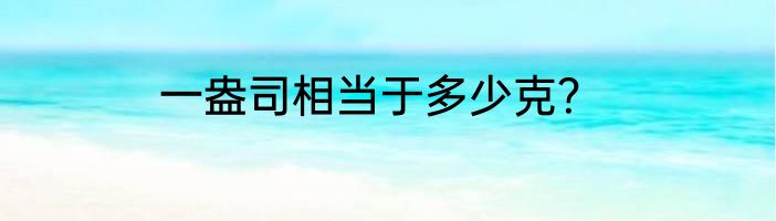 一盎司相当于多少克？