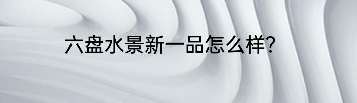 六盘水景新一品怎么样？