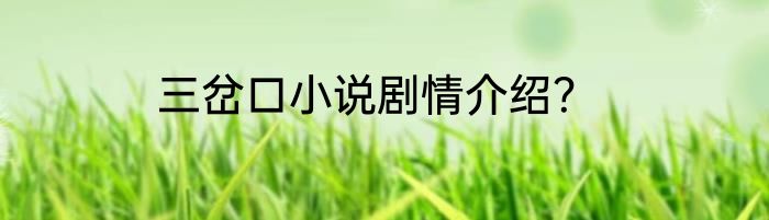 三岔口小说剧情介绍？