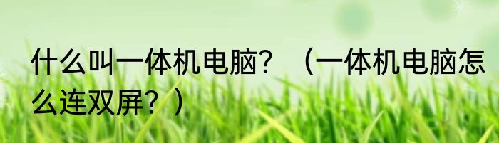 什么叫一体机电脑？（一体机电脑怎么连双屏？）