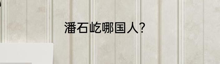 潘石屹哪国人？