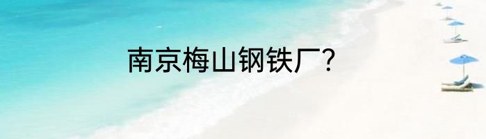 南京梅山钢铁厂？
