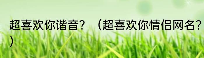 超喜欢你谐音？（超喜欢你情侣网名？）