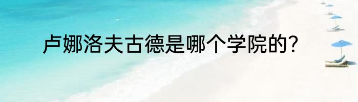 卢娜洛夫古德是哪个学院的？