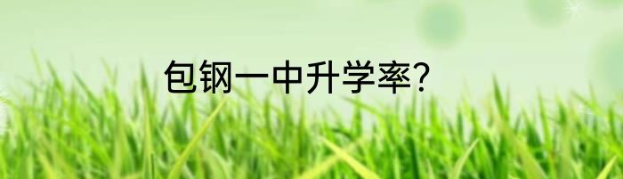 包钢一中升学率？