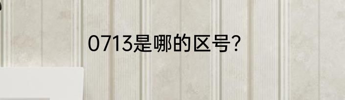0713是哪的区号？