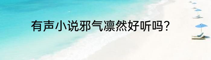 有声小说邪气凛然好听吗？