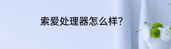 索爱处理器怎么样？