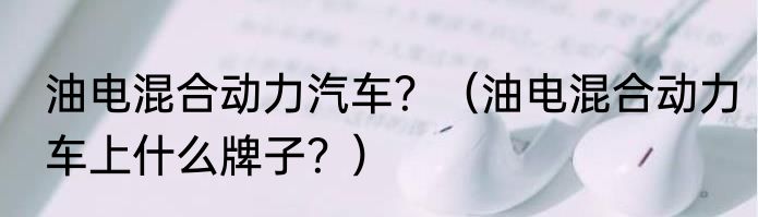 油电混合动力汽车？（油电混合动力车上什么牌子？）