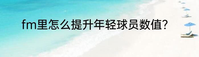 fm里怎么提升年轻球员数值？