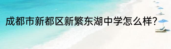 成都市新都区新繁东湖中学怎么样？