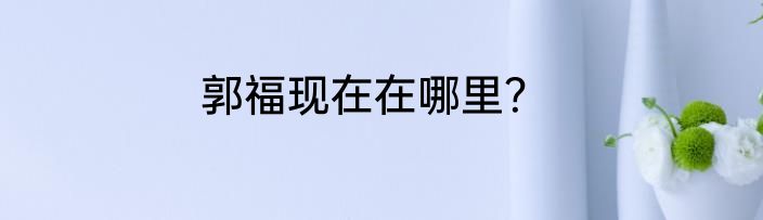 郭福现在在哪里？