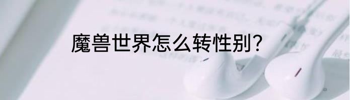 魔兽世界怎么转性别？