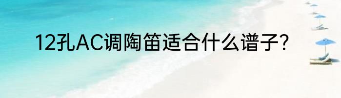 12孔AC调陶笛适合什么谱子？