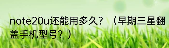 note20u还能用多久？（早期三星翻盖手机型号？）