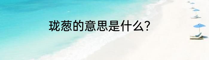 珑葱的意思是什么？