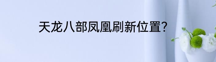 天龙八部凤凰刷新位置？