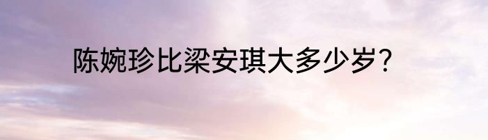 陈婉珍比梁安琪大多少岁？