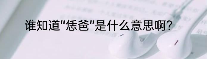 谁知道“恁爸”是什么意思啊？