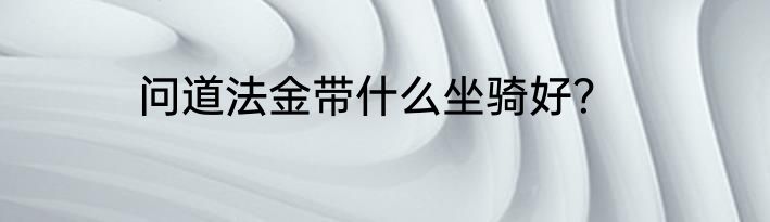 问道法金带什么坐骑好？