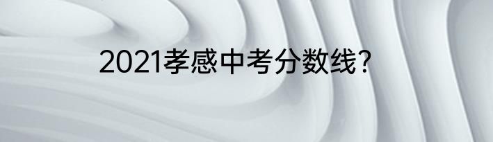 2021孝感中考分数线？