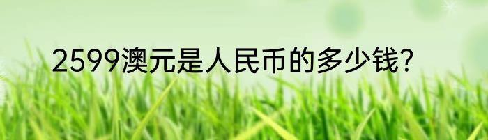 2599澳元是人民币的多少钱？