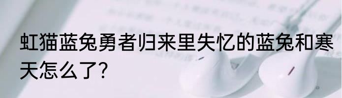 虹猫蓝兔勇者归来里失忆的蓝兔和寒天怎么了？