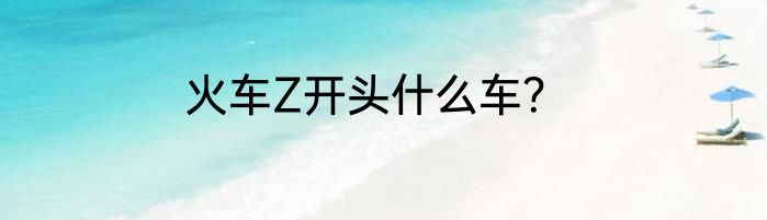 火车Z开头什么车？
