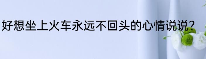 好想坐上火车永远不回头的心情说说？