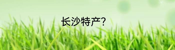 长沙特产？