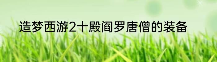 造梦西游2十殿阎罗唐僧的装备