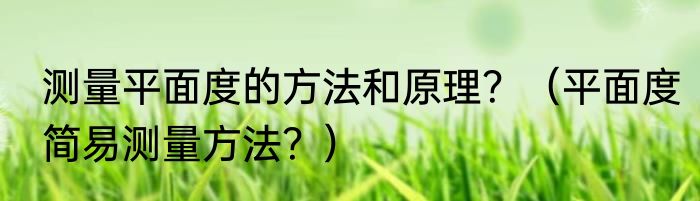 测量平面度的方法和原理？（平面度简易测量方法？）