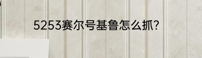 5253赛尔号基鲁怎么抓？
