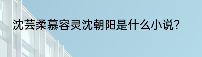 沈芸柔慕容灵沈朝阳是什么小说？